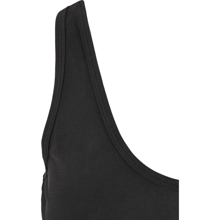 Женское платье - Urban Classics - Модальное короткое платье-майка - Черный цвет - Большие размеры - Современный дизайн