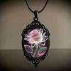 Boho-Chic Vintage Rose Flower Pendant Necklace for Women - Versatile Fashion Accessory for Everyday & Party Wear