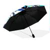 1 PC Automatic Folding Umbrella - ASTRO BOT Custom Name Pattern, Portable & Foldable Design with 8 Ribs, Christmas Birthday Gifts