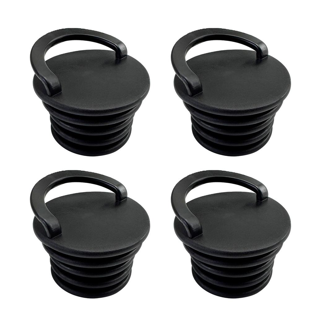 2/4Pcs PVC Scuppers Stopper Plug Kayak Drain Plug Water Stopper Boats Scupper Plugs Drain Holes Stopper Bung with Handle