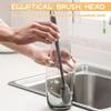 Silicone Milk Bottle Brush Cup Cleaner Glass Cleaner Kitchen Long Handled Beverage Bottle Glass Cup Cleaning Brush