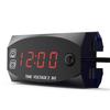 Universal Digital LED Display Voltmeter Voltage Time Clock 2 IN 1 Gauge Panel Meter For Car Motorcycle