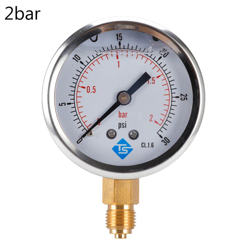 1/4 BSP Pressure Compound Vacuum Gauge Glycerine Filled Gauges 68mm Dial Vac To 10000 Psi Bottom Mount
