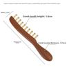 Durable Scalp Relax Tools Head Meridians Massage Comb Wooden Needling Guasha Meridians Comb Copper Long Hair Head Meridian Comb