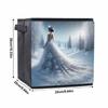 Подол платья в снегу 5D Алмазная живопись корзина для хранения полная круглая выкладка мозаика алмазная вышивка наборы для вышивания крестом домашний декор домашний декор