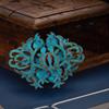 Original Designer Craftsmanship Handmade Filigree Brooch Chinese Retro Palace Style Neutral Men and Women Charm Brand Jewelry