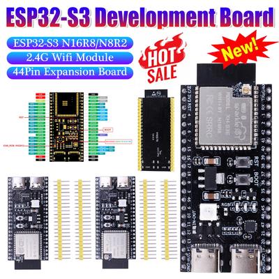 ESP32 S3 N16R8 N8R2 Двухпортовая плата разработки Type C 2,4 ГГц Wifi Модуль для Arduino Совместимая с Arduino Идеально подходит для IoT-проектов