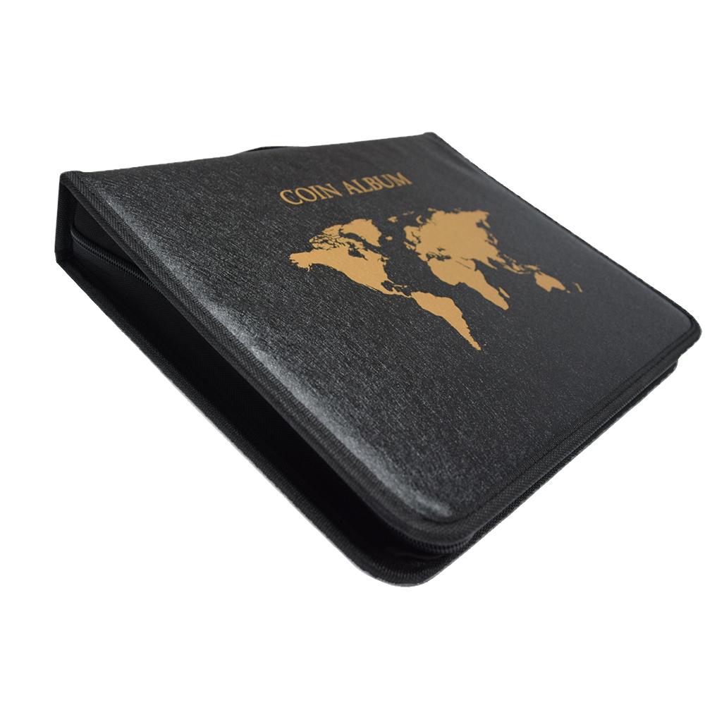 Книга-держатель для коллекции монет для коллекционеров 200 карманов и 30 обложки для хранения бумажных денег