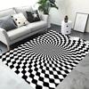 3D Vortex Illusion Door Mat Washable Non-Slip Living Room Sofa Chairs Area Mat Kitchen Doormat Area Rug
