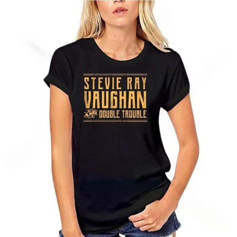 Man Woman Tee Stevie Ray Vaughan Guitar Blues Rock Legend SRV Unisex O-neck Fashion Graphic T Shirts Men Streetwear Clothing