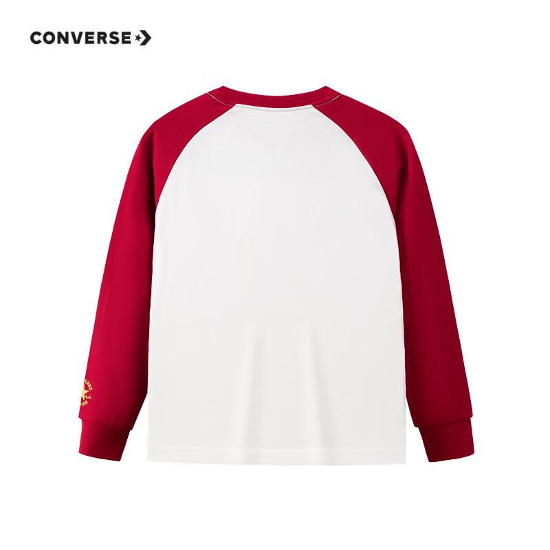 Converse Праздничная красная футболка с длинным рукавом для мальчика