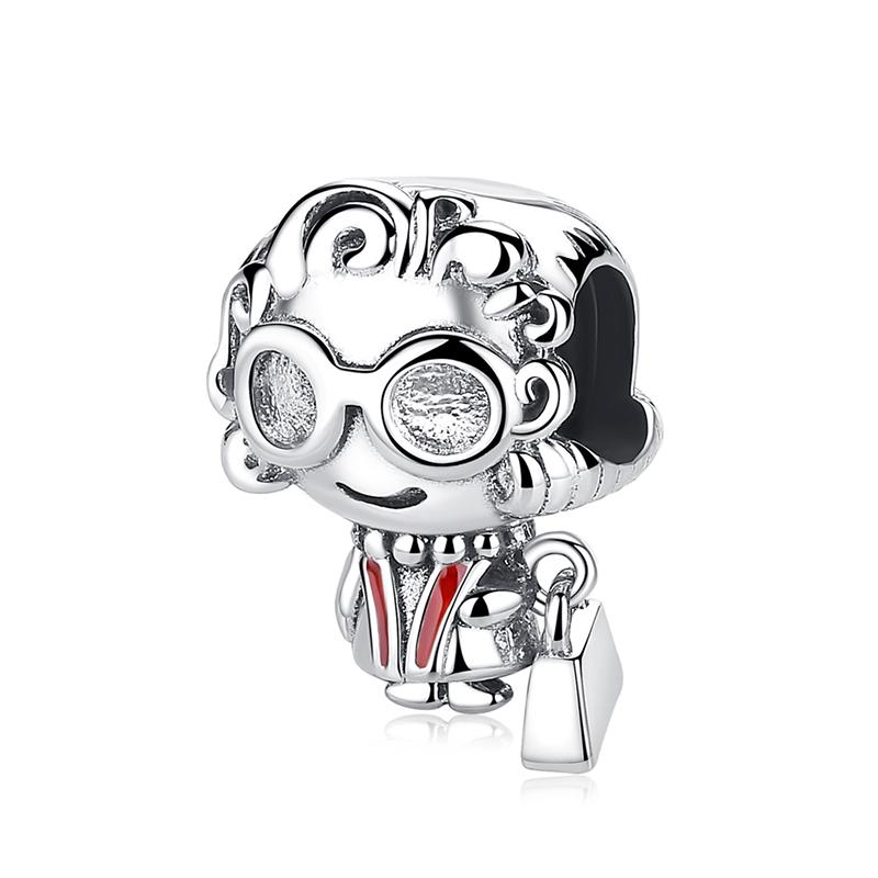 Original 925 Sterling Copper Charms Family Tree Love Heart Mom Pendant Beads Fit Brand Bracelets Necklaces Women DIY Zircon