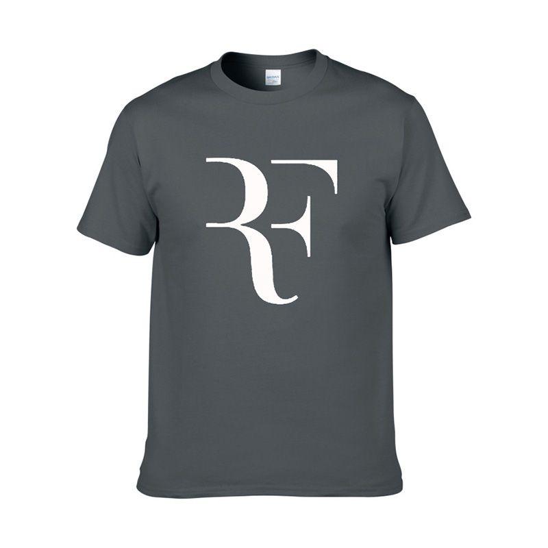 Мужская футболка Roger Federer Модная футболка Хлопковая Летняя Классическая Футболка с принтом Топы