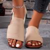 Сандалии большого размера, женские летние новые повседневные модные туфли на плоской подошве, сандалии