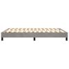 Box Spring Bed Frame Light Grey 140 x 200 cm Velvet