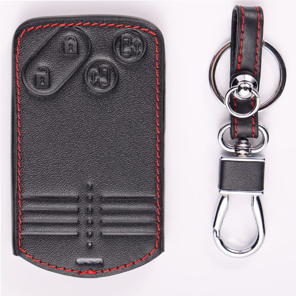 Кожаный чехол для смарт-ключа BKY с 4 кнопками для Mazda RX8 CX7 CX9 Atenza MPV Premacy Verisa Biante, брелок (черный)