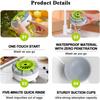 Fruit and Vegetable Cleaning Machine, 5-Min Rapid Fruit Vegetable Meat Purifier with Suction Cup Base - Wireless Charging (White)