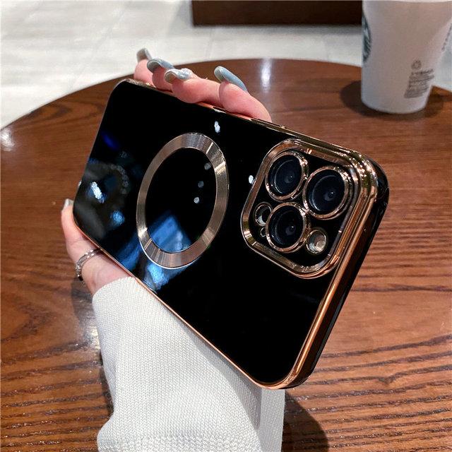 Для Iphone 13pro гальванический магнитный чехол для телефона с беспроводной зарядкой для Iphone 13 11 12 Pro Max 11 защитная задняя крышка для камеры