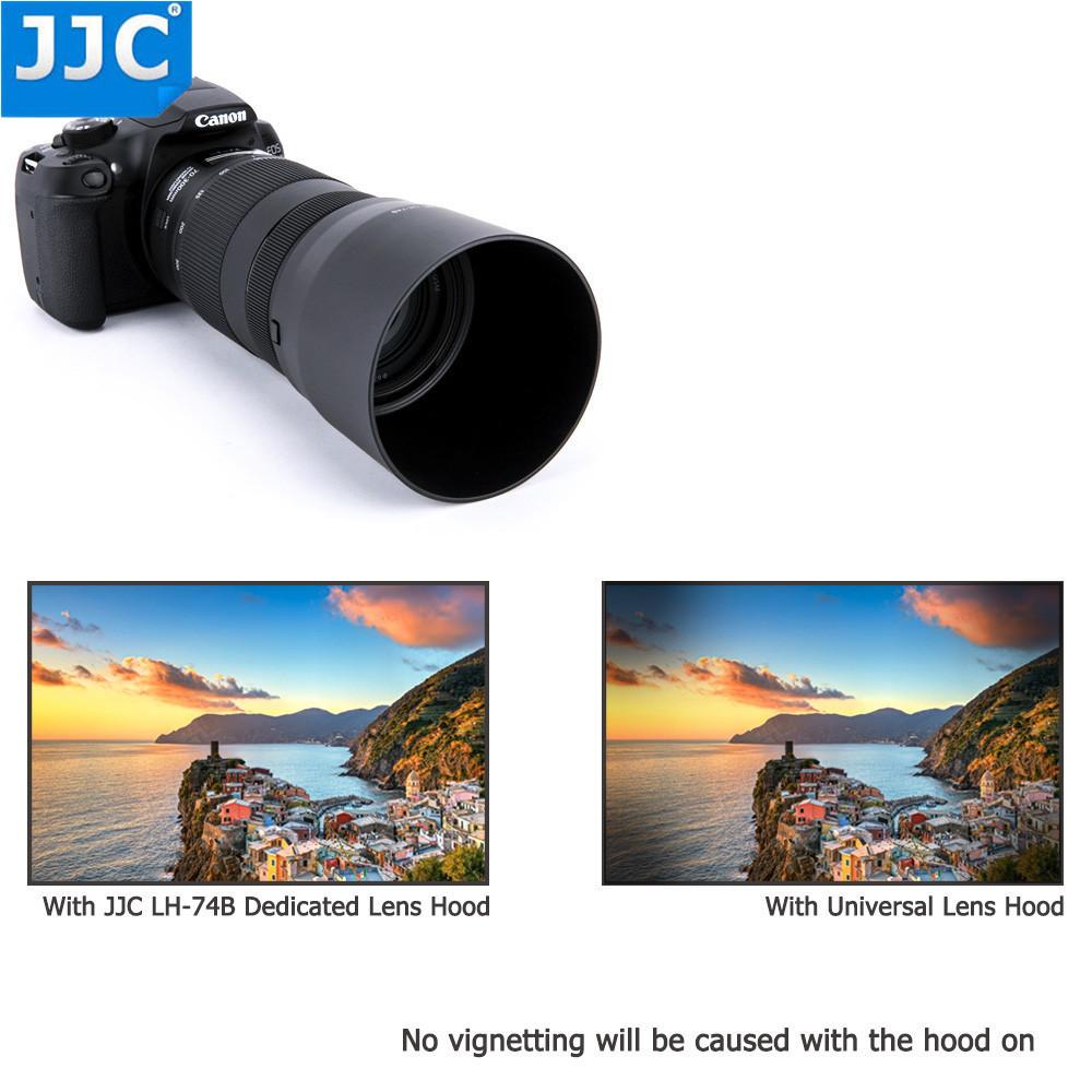 Reversible Lens Hood Shade for Canon EF 70-300mm f/4-5.6 IS II USM RF 100-400mm f/5.6-8 IS USM Lens Replaces ET-74B With Button