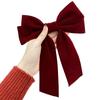 Elegant Big Bow Hair Clip For Women Girls Vintage Wedding Long Ribbon Bow Barrette  Exquisite Hair Accessories Gifts