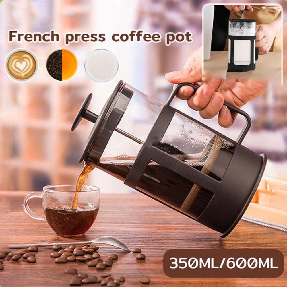 Кофейник из нержавеющей стали для ручного пуровера 350 мл/600 мл, сетчатый фильтр, чайники