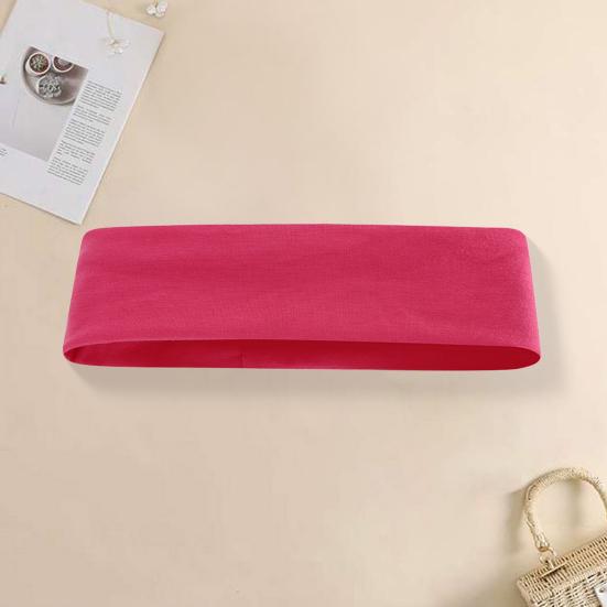 Women Men Headband High Elastic Solid Color Wide Hair Band Breathable Elastic Hair Tie