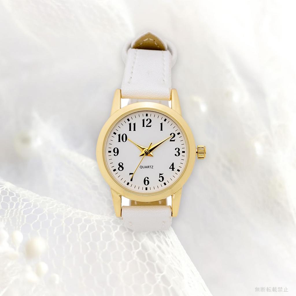 [Fieldwork] Women's Watch Analog Leather Belt White Salon Small PP006-1