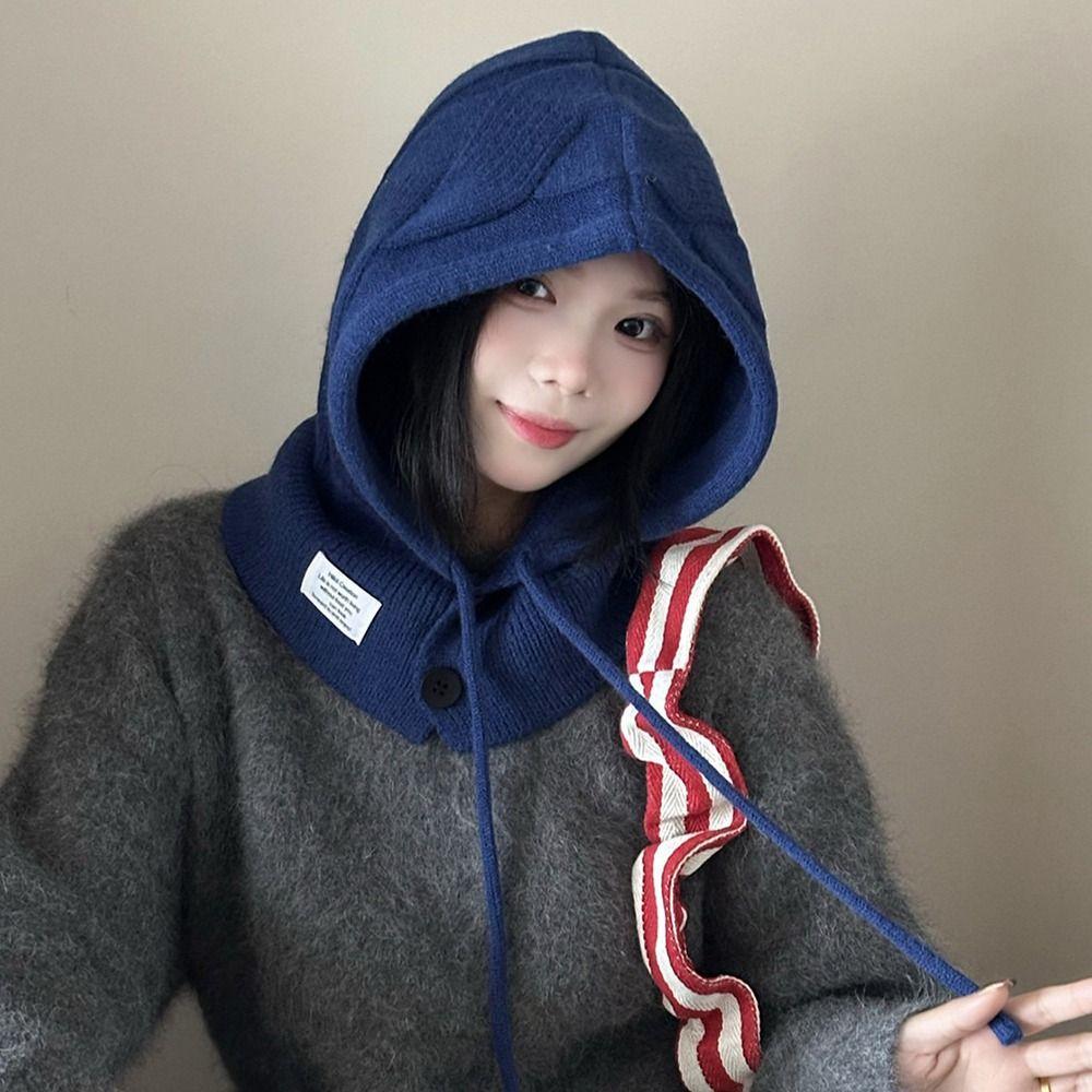 Дышащая шерстяная шапка Теплая вязаная шапка Повседневная барочная шапка