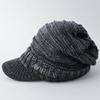 AVIREX Knit Cap with Loose Knit Knit Newsboy Winter Knit Newsboy Cap for Men and Mixed 057 89 Brim, Fit, Cap, Cap, Women, Charcoal,