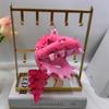 Grey / Pink Dinosaur Skeleton Plush Pendant Plush Hoodie Cotton Doll Clothes  Doll Collectors