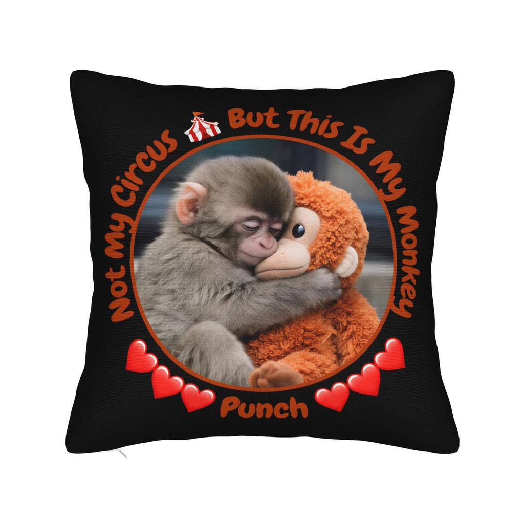 Punch Monkey Pillow Case Cute Funny Pillow Cover Soft Pillowcases For Sofa Bedroom Home Decor