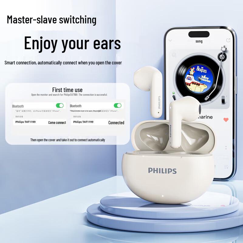 Philips TAT1199 True Wireless Bluetooth Earbuds