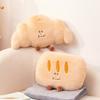 2-in-1 Cute French Baguette Soft Pillow+blanket Dual-use Croissant Pillow Car Air Conditioner Nap Blanket Living Room Decoration