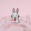 Creative Animal-shaped Frog Duck Rabbit Hedgehog Plant Series Metal Brooch For Fashionable Decoration