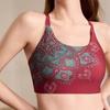 Европейский и американский трансграничный комплект спортивного бюстгальтера и леггинсов с принтованной майкой и нагрудными вкладышами - Костюм для йоги