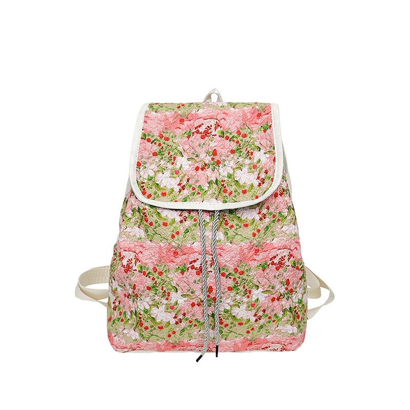 Ethnic Style Artistic Backpack, Large Capacity Leisure Versatile Flip Book Bag Trend