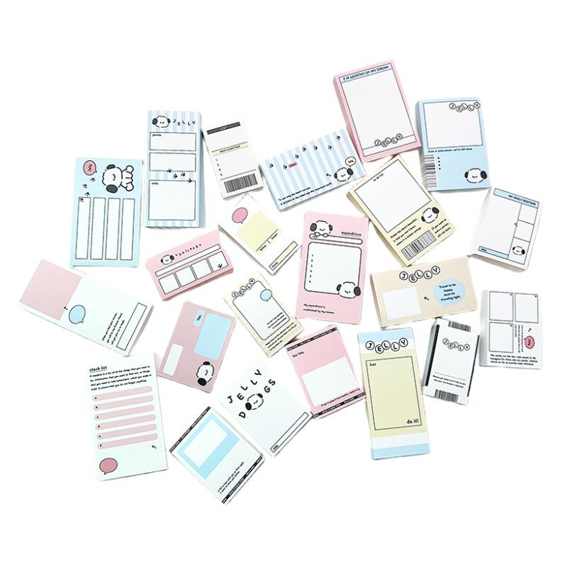 100 Sheets/pc Cartoon Memo Pad Sticky Note To Do List Check List Planner Notepad for Staff Students Stationery Journaling