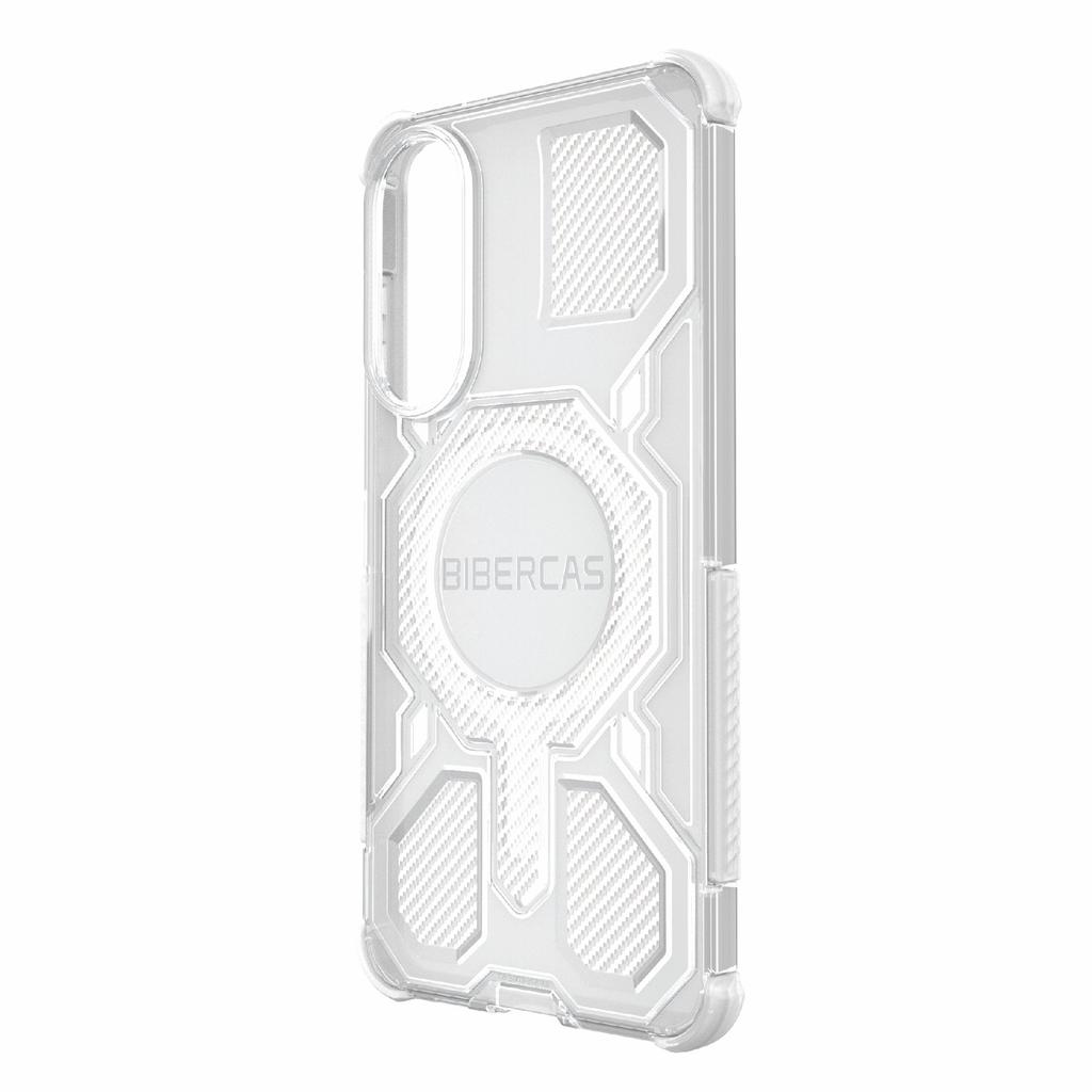 BIBERCAS J-16 Transparent Series For Samsung Galaxy S25 Edge Case Compatible with MagSafe TPU+PC Phone Cover