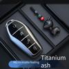 Новый чехол для автомобильного ключа титанового серого цвета для Byd Qin Plusdmi Atto 3 Han Ev Dolphin, прочный чехол для пульта, брелок-держатель, аксессуары