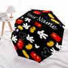 Personalized Name M-Mickey  Print Umbrella - Automatic Open/Close, Eight-Rib Durable Frame, Automatic Folding Umbrella