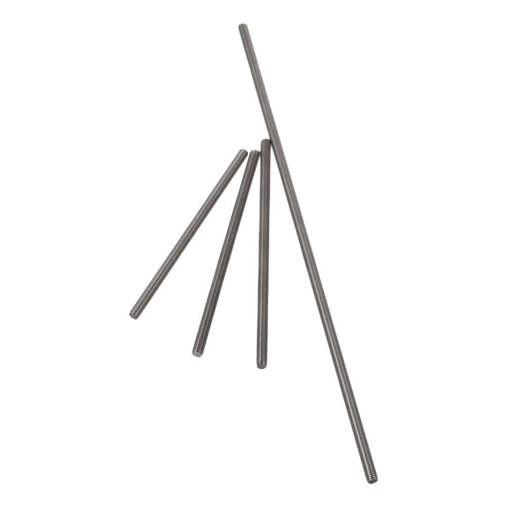 2PCS 304 Stainless Steel Long Threaded Screw Right Hand Threads Rods Bar Studs Hangers