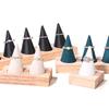 Jewelry Display Flannelette Rings Display Stand Storage Rack Wooden Rings Organizer  Girls Women