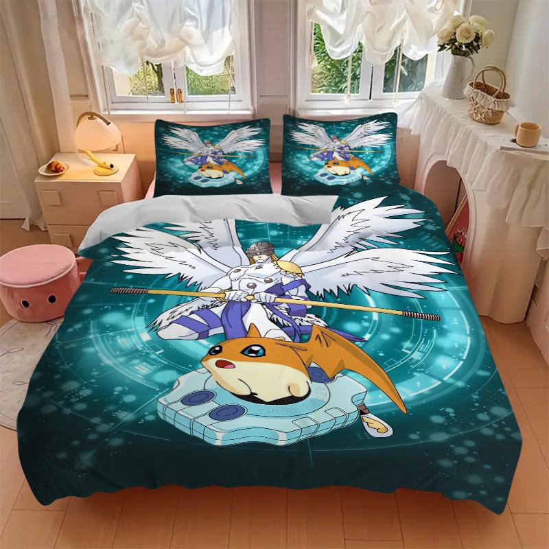 Angel Warrior Partner Print 3Pcs Bedding Setduvet Cover With 2 Bedropillowcase Home Birthday Gift