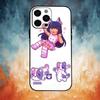 A-Aphmau Мяу Аниме Кошки Чехол для Телефона Для iPhone17,16,15,14,13,12,11 Plus,Pro Max Мягкий Черный Чехол