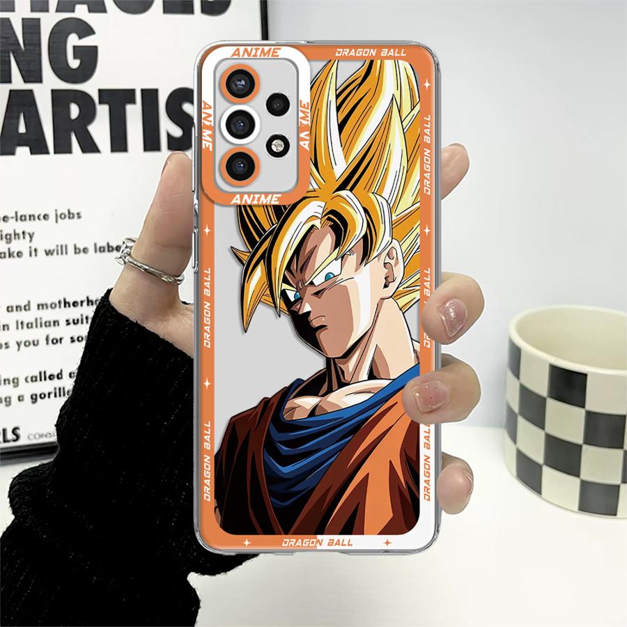 Прозрачный чехол для телефона для Samsung Galaxy A50 A72 A31 A52 A21s A52s A32 A71 A12 A51 A16 A17 Крутой Драконий Шар Гоку