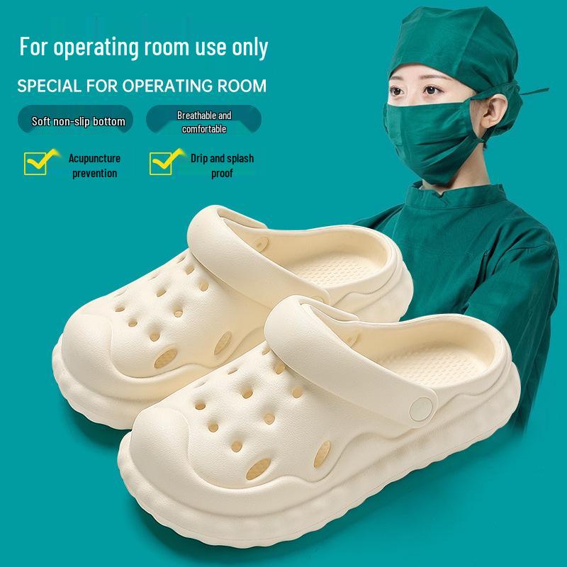 Мужские медицинские тапочки с нескользящей подошвой и поддержкой свода стопы, размеры 36-44, удобные для улицы и операционных.