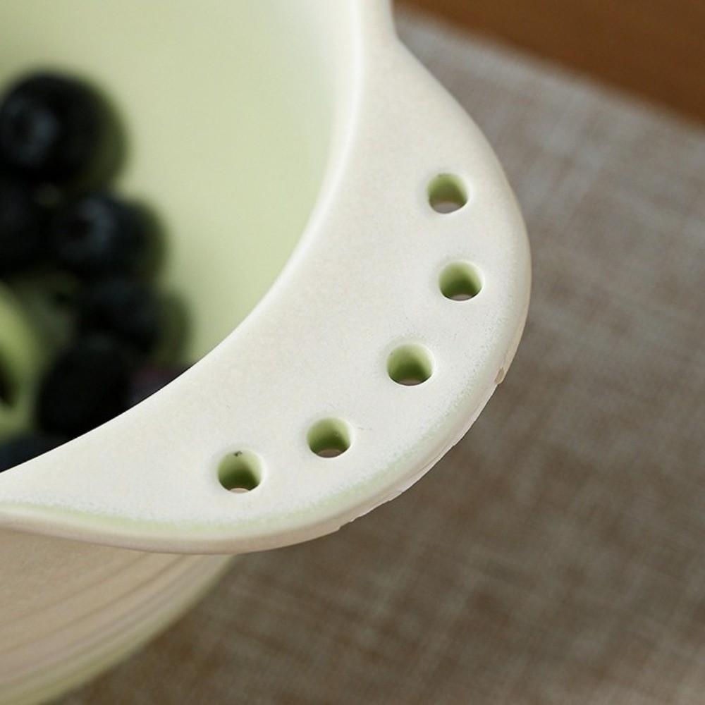 Large Capacity Ceramic Berry Washer Self-spinning Food Cleaning Basin Healthy Eating