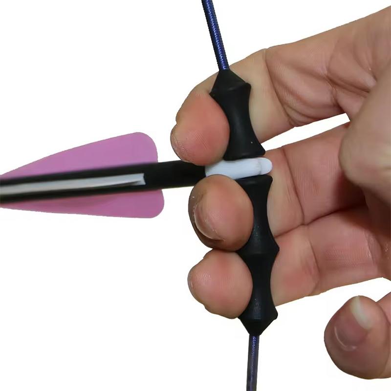 3Pcs/Set Archery Bow String Silencer Stabilizer Silicone Finger Protector For Compound Bow/Recurve Longbow Hunting Shooting