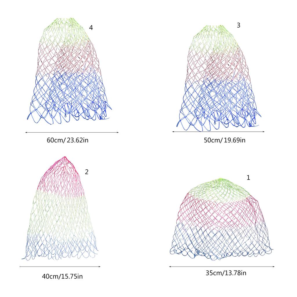 Folding Fishing Net Folding Nylon Landing Dip Net Replacement Netting Sturdys Mesh Net Outdoor Fishing Accessories