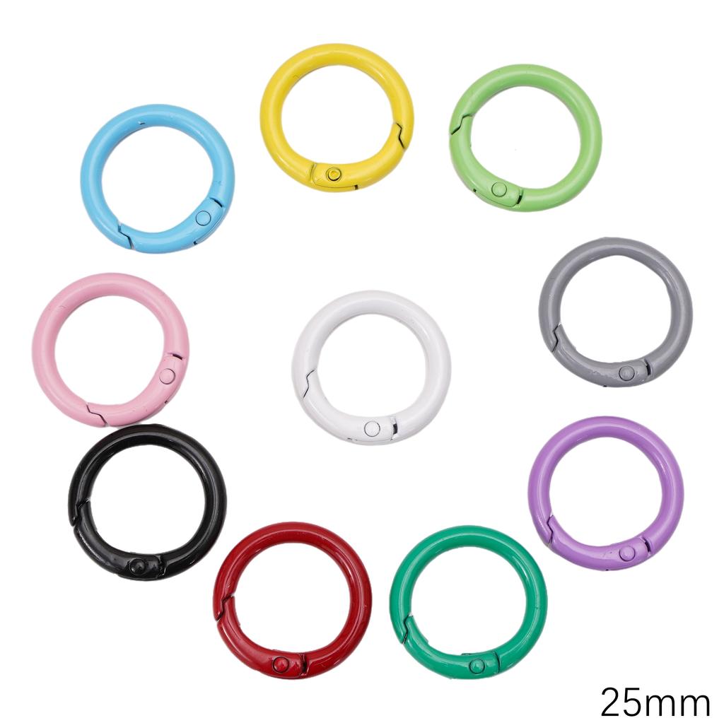 5-100 шт. Сплав Окрашенный спреем Брелок Брелок Карабин Кольцо для ключей Для DIY Ювелирных изделий Ключи Кошельки Украшения